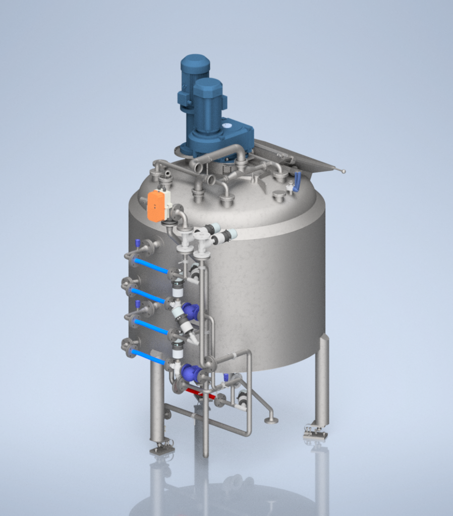 RVS pasteurisatie tank